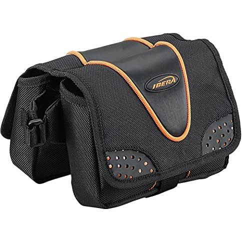 Ibera Top tube bag ib-tb1 bovenbuis tas dubbel zwart 1.3 liter