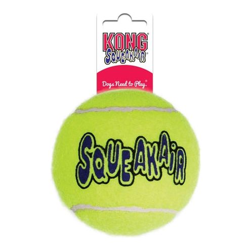 Kong Squeakair tennisbal geel met piep