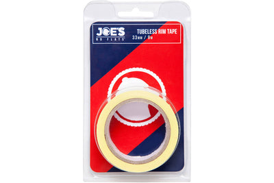 Joe's no flats Tubeless velglint geel 33mm x 9m