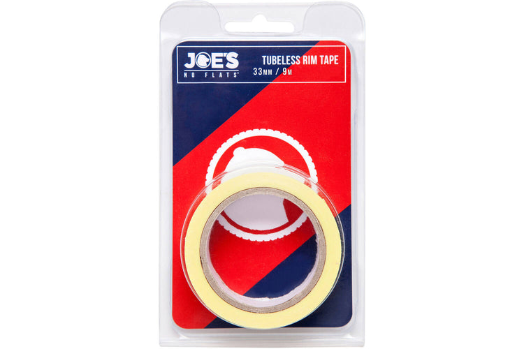 Joes joe's no flats - tubeless velglint geel 33mm x 9m