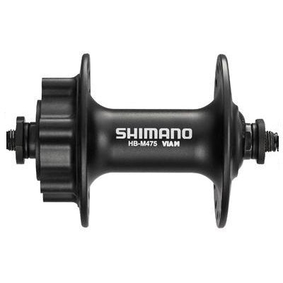 Shimano hb-m475 voornaaf schijfrem 6 gaats uitval 32 gaats mat zwart