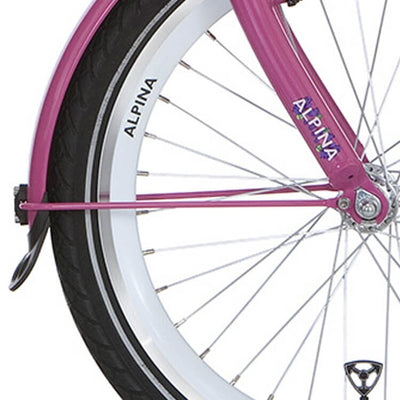 Alpina Spatbordstang set 16 candy pink