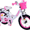 Volare Ashley Kinderfiets - Meisjes - 14 inch - Wit - Twee Handremmen
