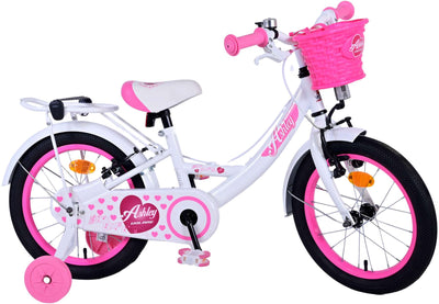 Volare Ashley Kinderfiets - Meisjes - 16 inch - Wit - Twee Handremmen
