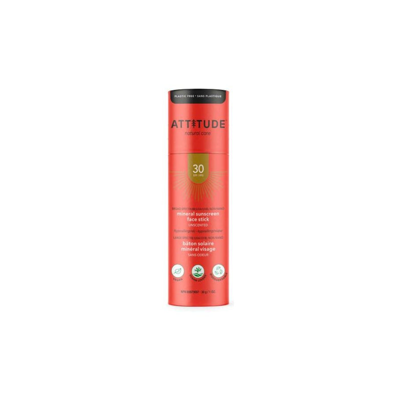 Attitude Zonnebrandstick Gezicht SPF 30 Ongeparfumeerd