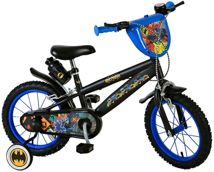 Batman kinderfiets - jongens - 14 inch - zwart