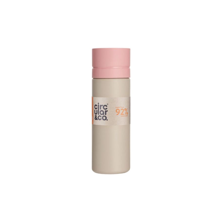 Circular Co. Circular Bottle 600 ml Crème Roze
