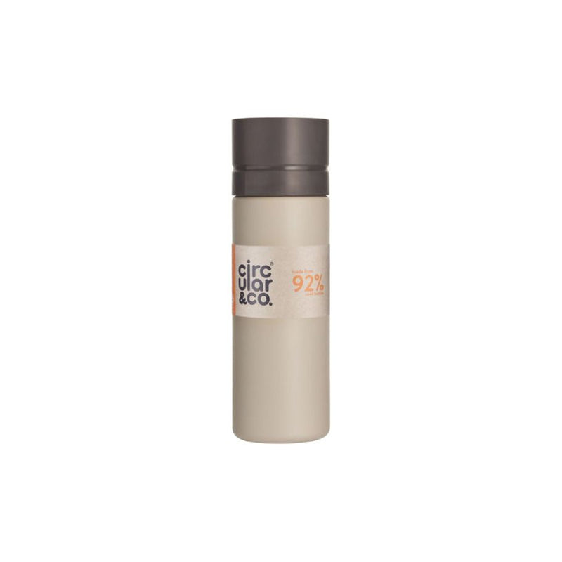 Circular Co. Circular Bottle 600 ml Crème Zwart
