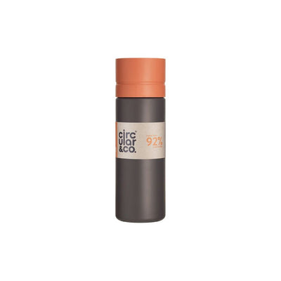 Circular Co. Circular Bottle 600 ml Zwart Oranje