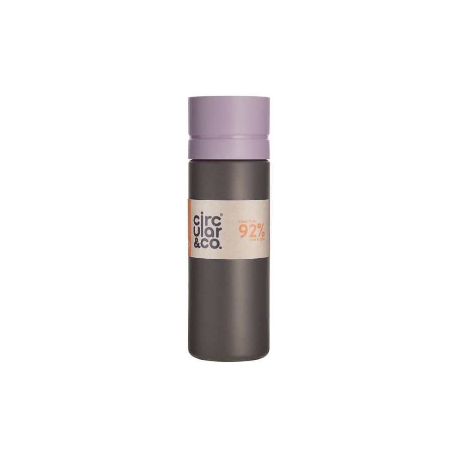 Circular Co. Circular Bottle 600 ml Zwart Paars