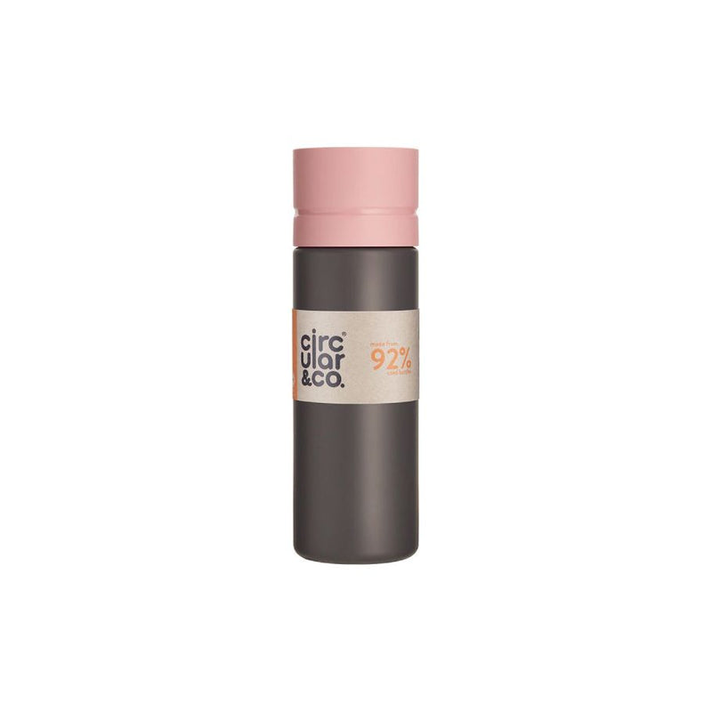 Circular Co. Circular Waterfles 600 ml Zwart Roze