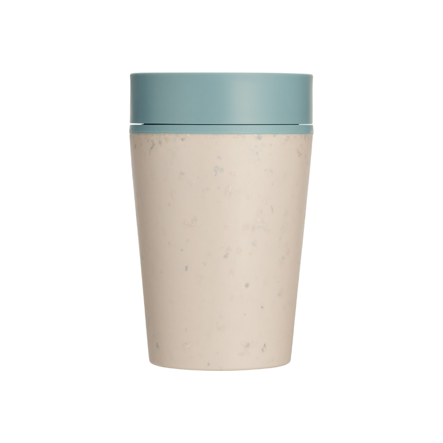 Circular Co. Koffiebeker Circular Cup 227 ml Creme Blauw