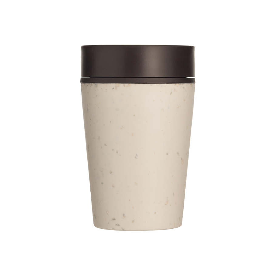 Circular Co. Koffiebeker Circular Cup 227 ml Creme Zwart