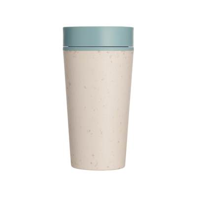 Circular Co. Koffiebeker Circular Cup 340 ml Creme Blauw