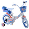 Stitch Stitch Kinderfiets Meisjes 14 inch Creme Koraal Blauw Twee handremmen