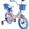 Stitch Stitch Kinderfiets Meisjes 14 inch Creme Koraal Blauw Twee handremmen