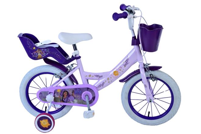 Wish Wish Kinderfiets Meisjes 14 inch Paars Twee handremmen
