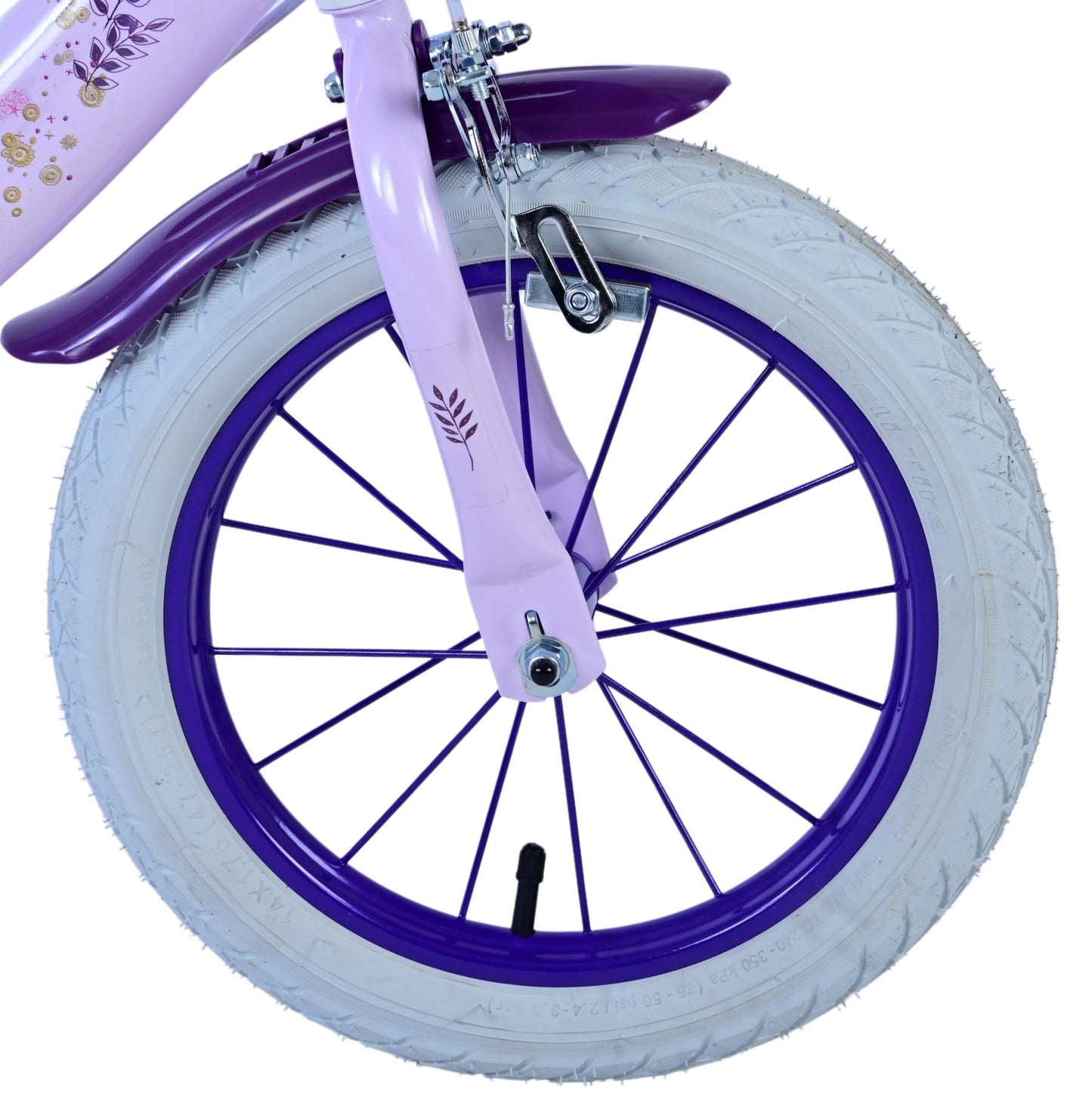 Wish Wish Kinderfiets Meisjes 14 inch Paars Twee handremmen