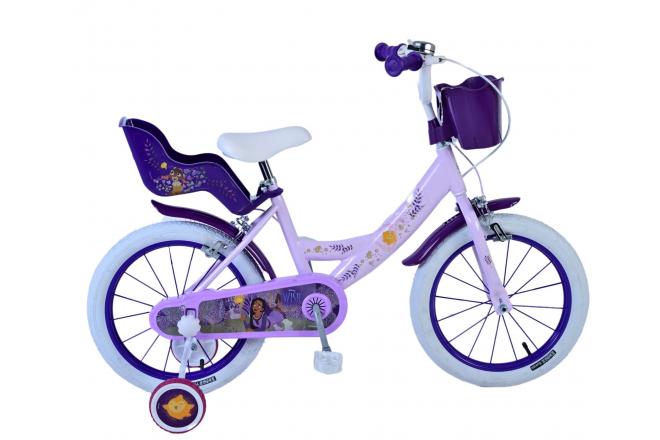 Wish Wish Kinderfiets Meisjes 16 inch Paars Twee handremmen