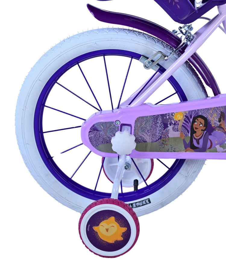 Wunsch disney wish kinderfiets - meisjes - 16 inch - paars - twee handremmen