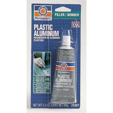 Permatex vulmiddel plastic+aluminium tube 150ml.