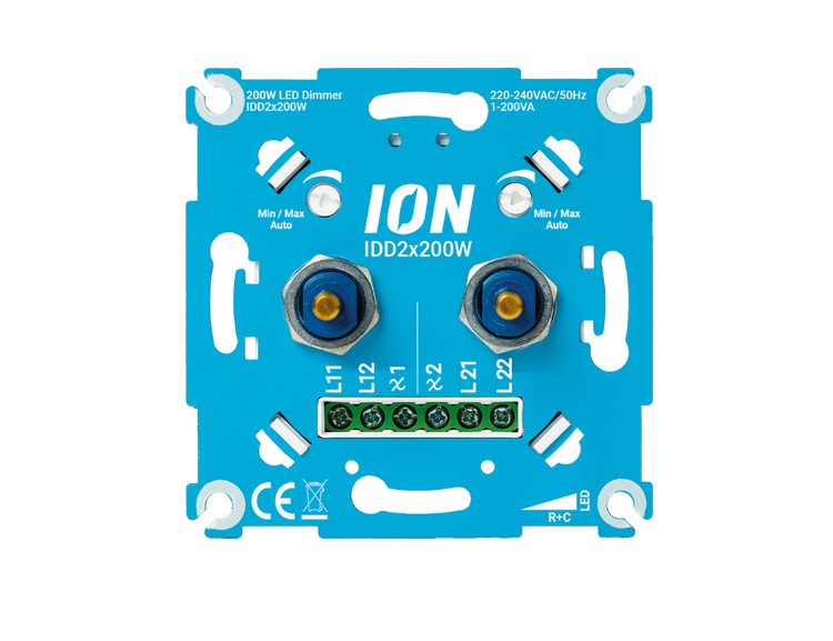 ION Industries LED Dimmer Universeel Duo 2 x 200 W