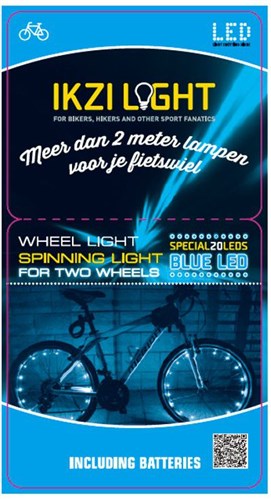 Wheels Light 20-led draad 2.2m wiel light v 2-wielen blauw