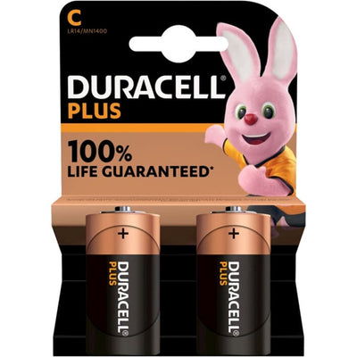Duracell - batterij Plus 100% extra life MN1400 LR14 C BP2