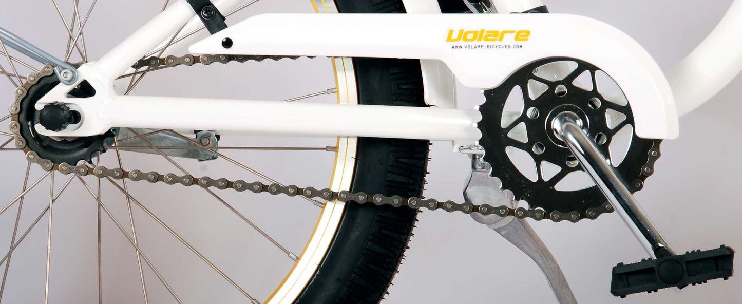 Volare Miracle Cruiser Kinderfiets - Meisjes - 20 inch - Wit - Prime Collection