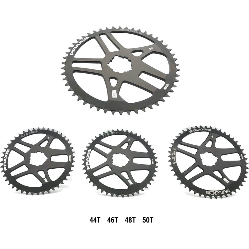 Praxis Kettingblad 1x Road DM 44t zwart