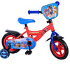 Paw Patrol Kinderfiets Jongens 10 inch Rood Blauw Doortrapper