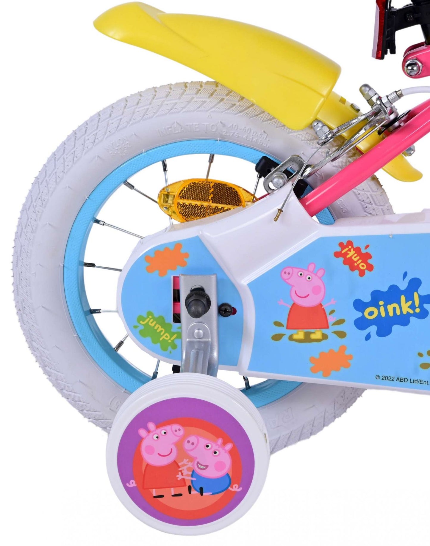 Peppa Pig Kinderfiets Meisjes 12 inch Roze Twee handremmen