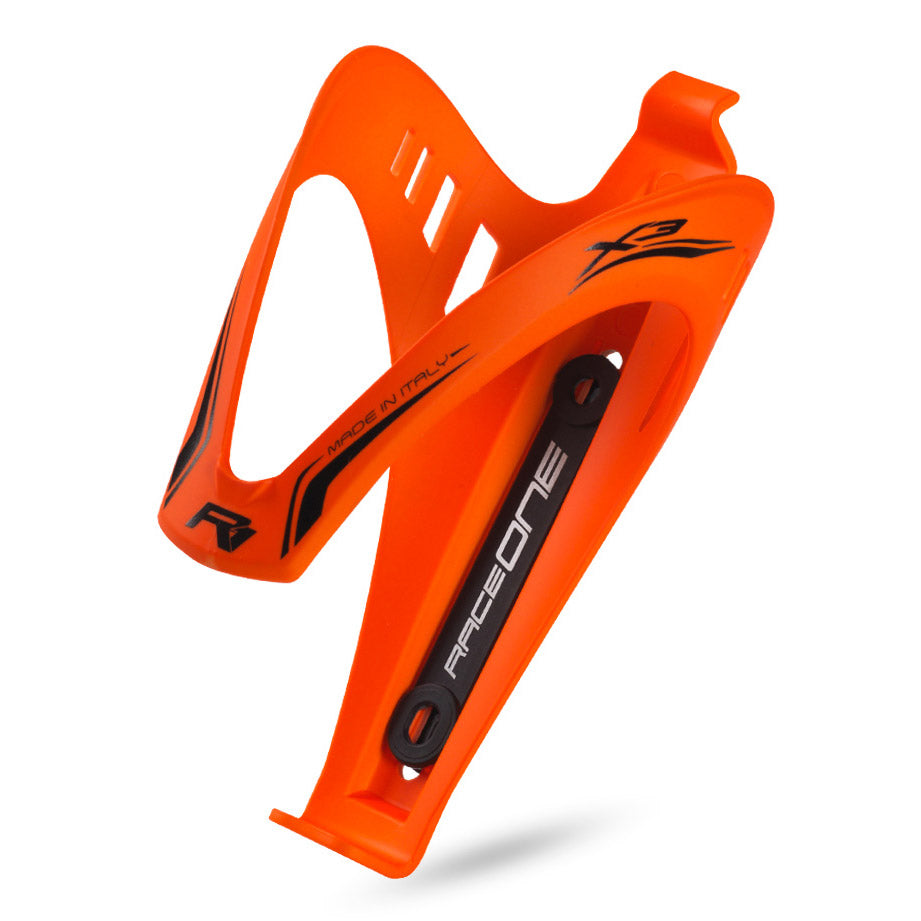 Saccon bidonhouder rubberized x3 fluo oranje