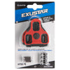 Exustar schoenplaatjes e-arc11 7° anti-slip rood