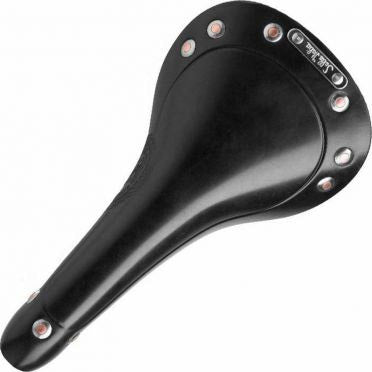 Selle Italia Zadel Italia V1 Vintage Storica leder zwart AM