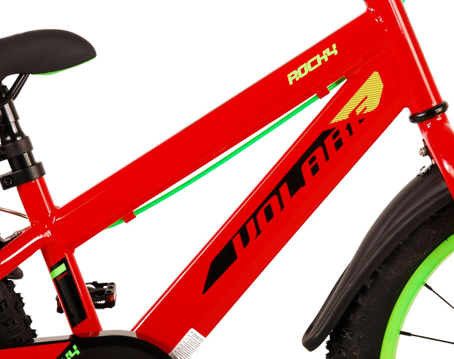 Volare Rocky Kinderfiets - Jongens - 18 inch - Rood - Twee handremmen