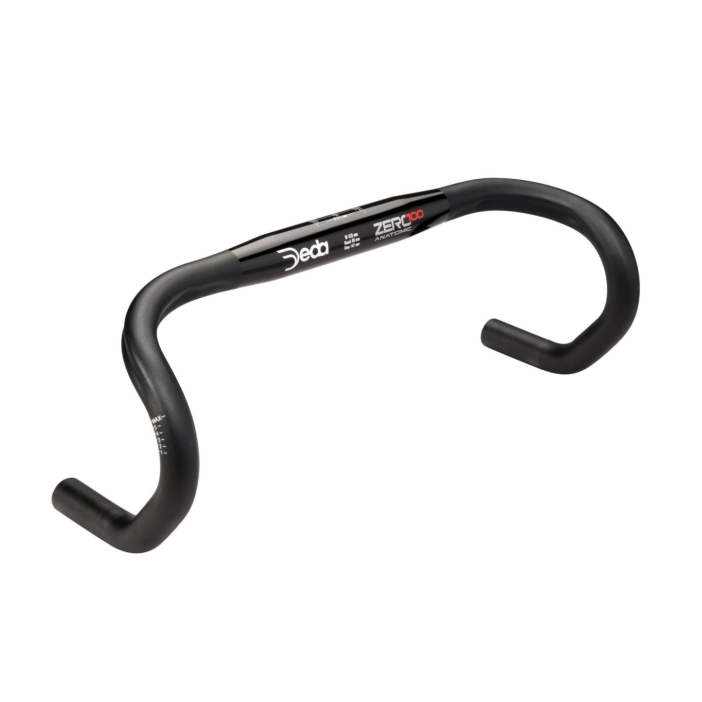 Deda Stuurbocht Zero100 Anatomic 44cm Black Aluminium