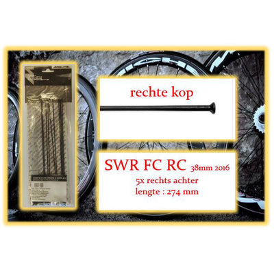 Miche Spaak+nip. 5x RA SWR FC RC 38mm draadvelg 2016