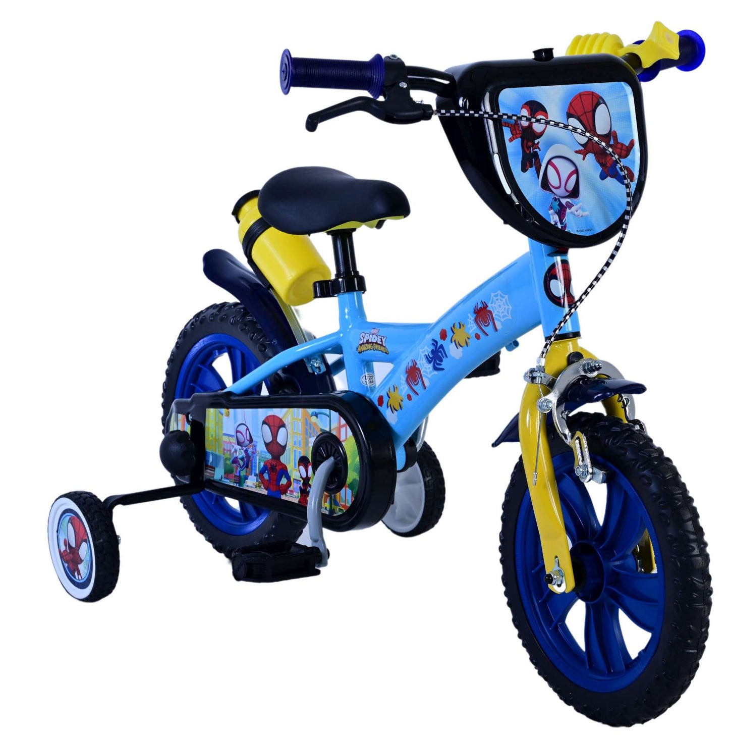 Spidey and his amazing friends Spidey Kinderfiets Jongens 12 inch Blauw