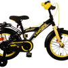 Volare Thombike Kinderfiets - Jongens - 14 inch - Zwart Geel - Twee Handremmen