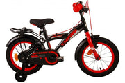 Volare Thombike Kinderfiets Jongens 14 inch Zwart Rood Twee Handremmen - afbeelding 1