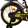 Volare Thombike Kinderfiets - Jongens - 16 inch - Zwart Geel - Twee Handremmen