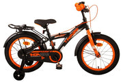 Volare Thombike Kinderfiets Jongens 16 inch Zwart Oranje Twee Handremmen - afbeelding 1