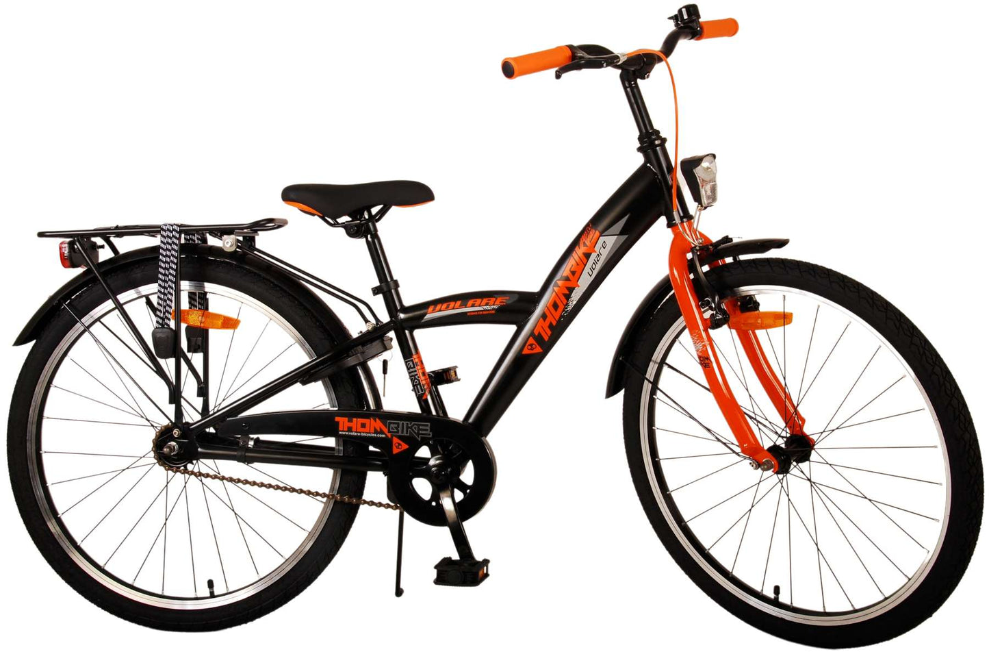Volare Thombike Kinderfiets - Jongens - 24 inch - Zwart Oranje