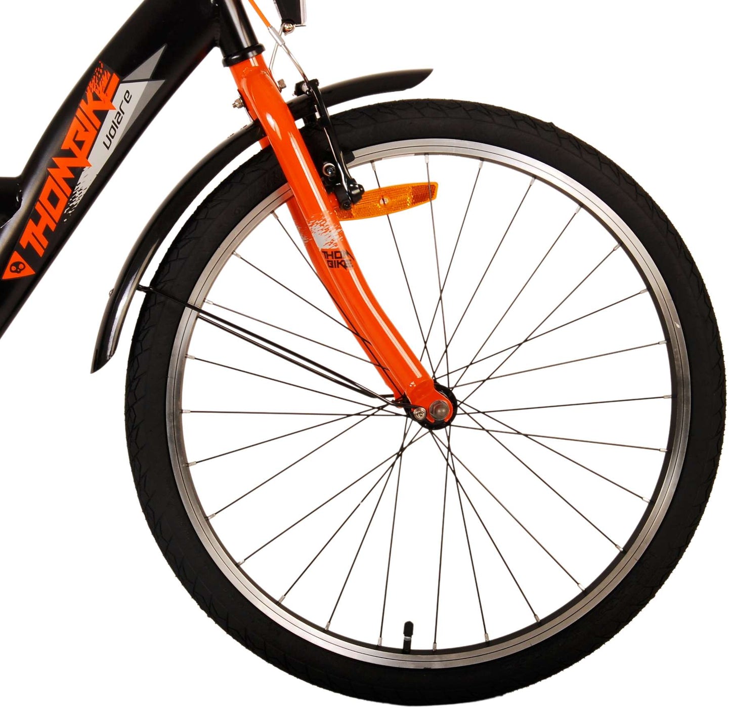 Volare Thombike Kinderfiets - Jongens - 24 inch - Zwart Oranje