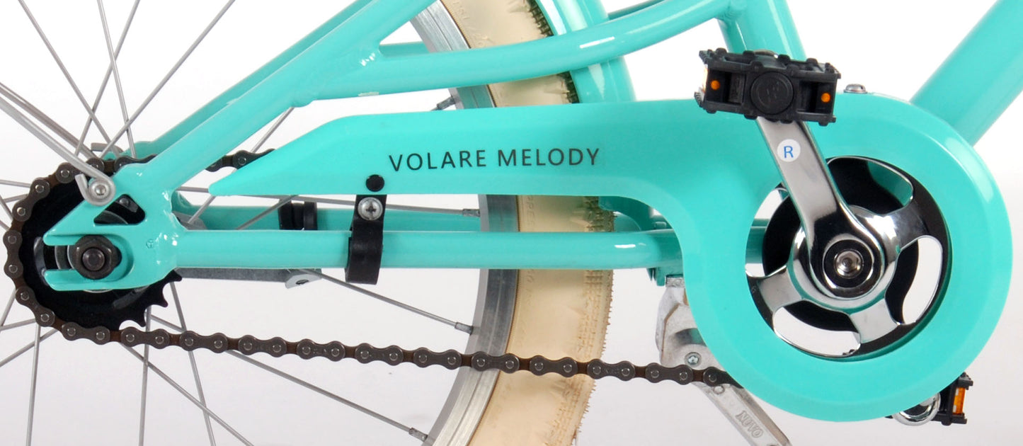 Volare Melody Kinderfiets - Meisjes - 18 inch - Turquoise - Prime Collection