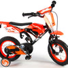 Volare Motorbike Kinderfiets - Jongens - 12 inch - Oranje - 95% afgemonteerd