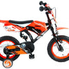 Volare Motorbike Kinderfiets - Jongens - 12 inch - Oranje - 95% afgemonteerd