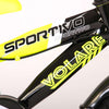 Volare Sportivo Kinderfiets - Jongens - 14 inch - Neon Geel Zwart - Twee Handremmen - 95% afgemonteerd
