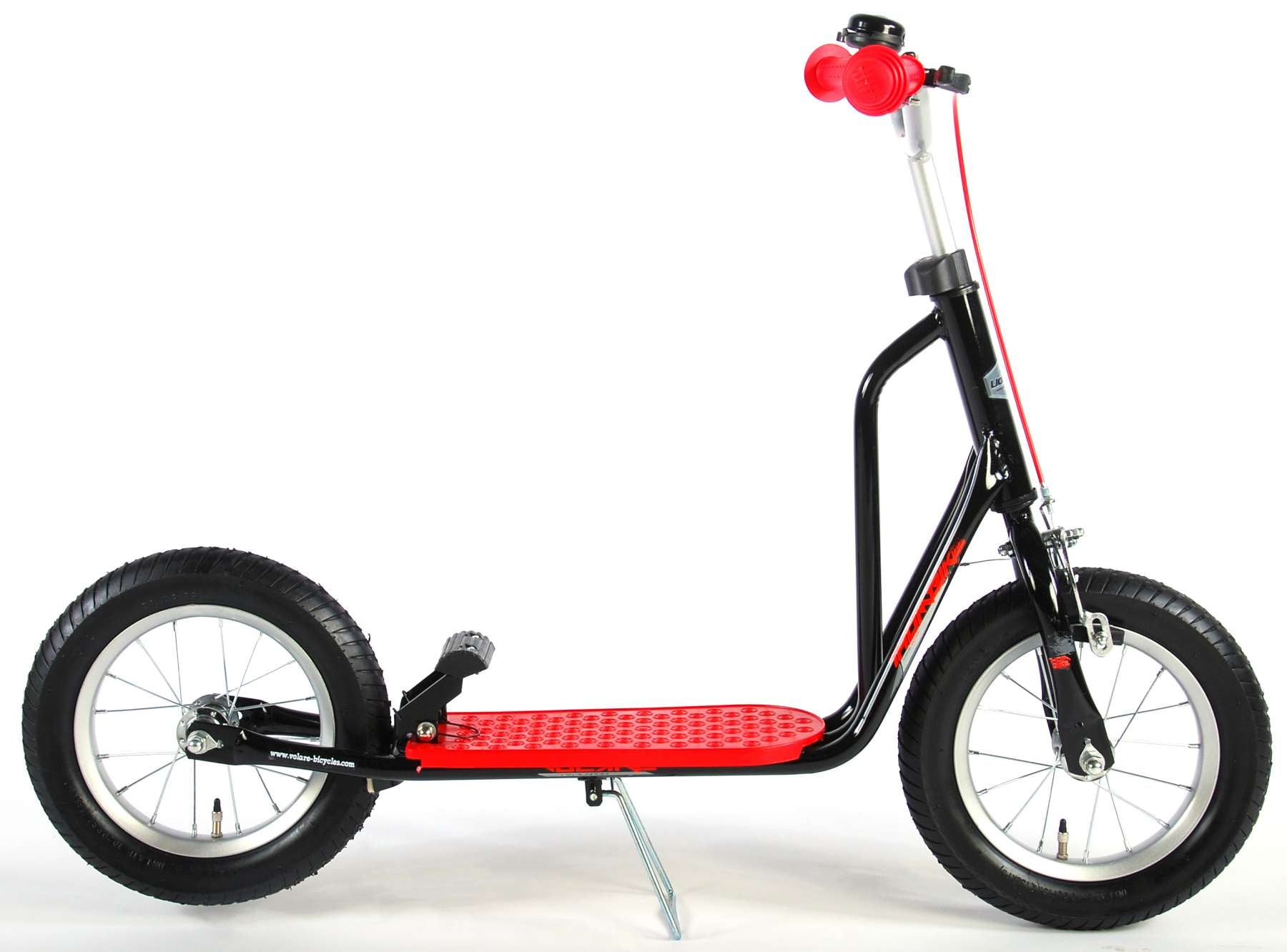Volare Step Jongens en Meisjes 12 inch Zwart Rood